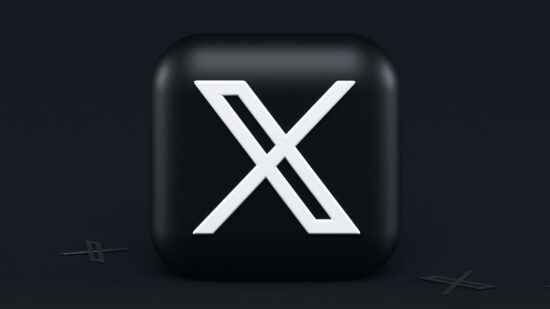 X com 3d Icon Concept. Dark Mode Style. Write me, if you need similar icons for your products 🖤